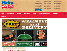 Tablet Screenshot of hahnhardware.com